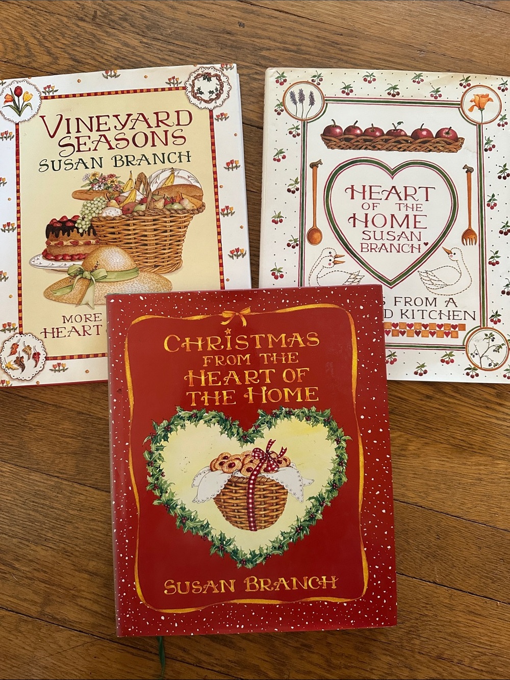 Susan Branch Book Set - Vineyard Seasons, Christmas, Heart of the Home